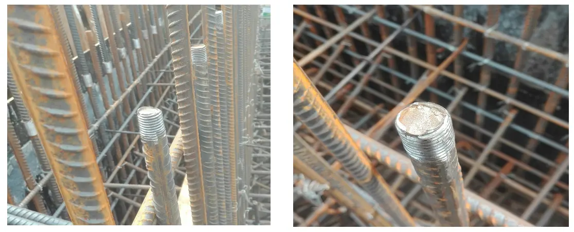 Installation problem of straight threaded rebar coupler
