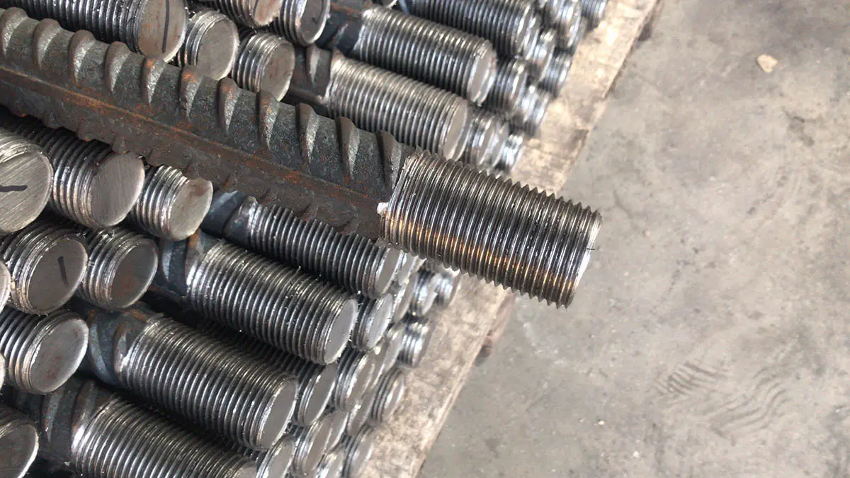 Steel Rebar Thread Rolling Machine processing effect