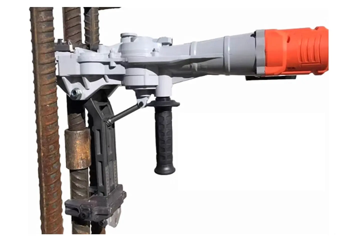 Electric steel bar coupling torque wrench for vertical installation of steel bars-rebar coupler