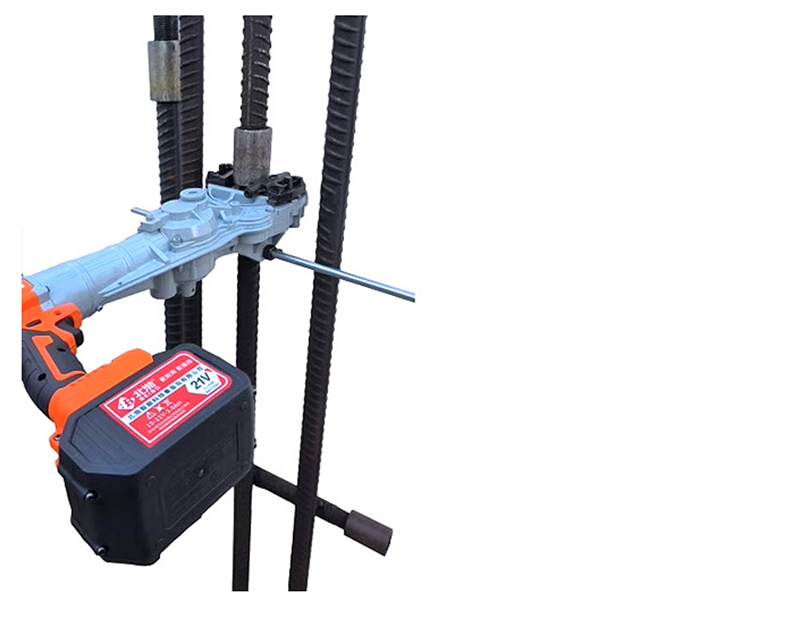 Electric steel bar coupling torque wrench for vertical installation of steel bars