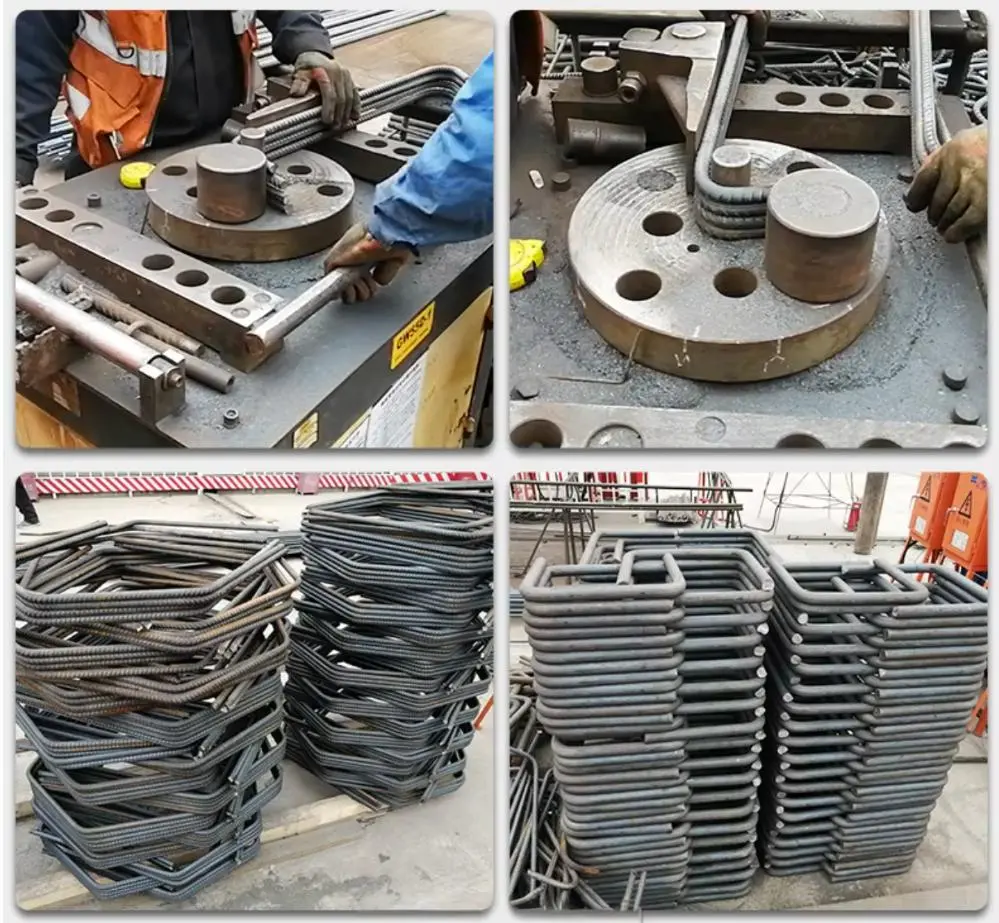Processing results of the rebar bending machine