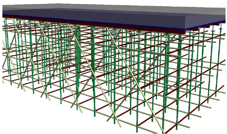 Floor Slab Formwork Setup Diagram
