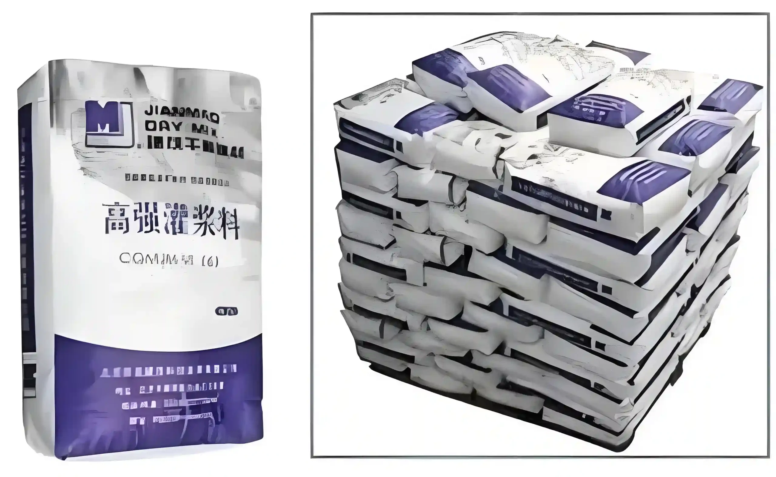 High strength grouting material