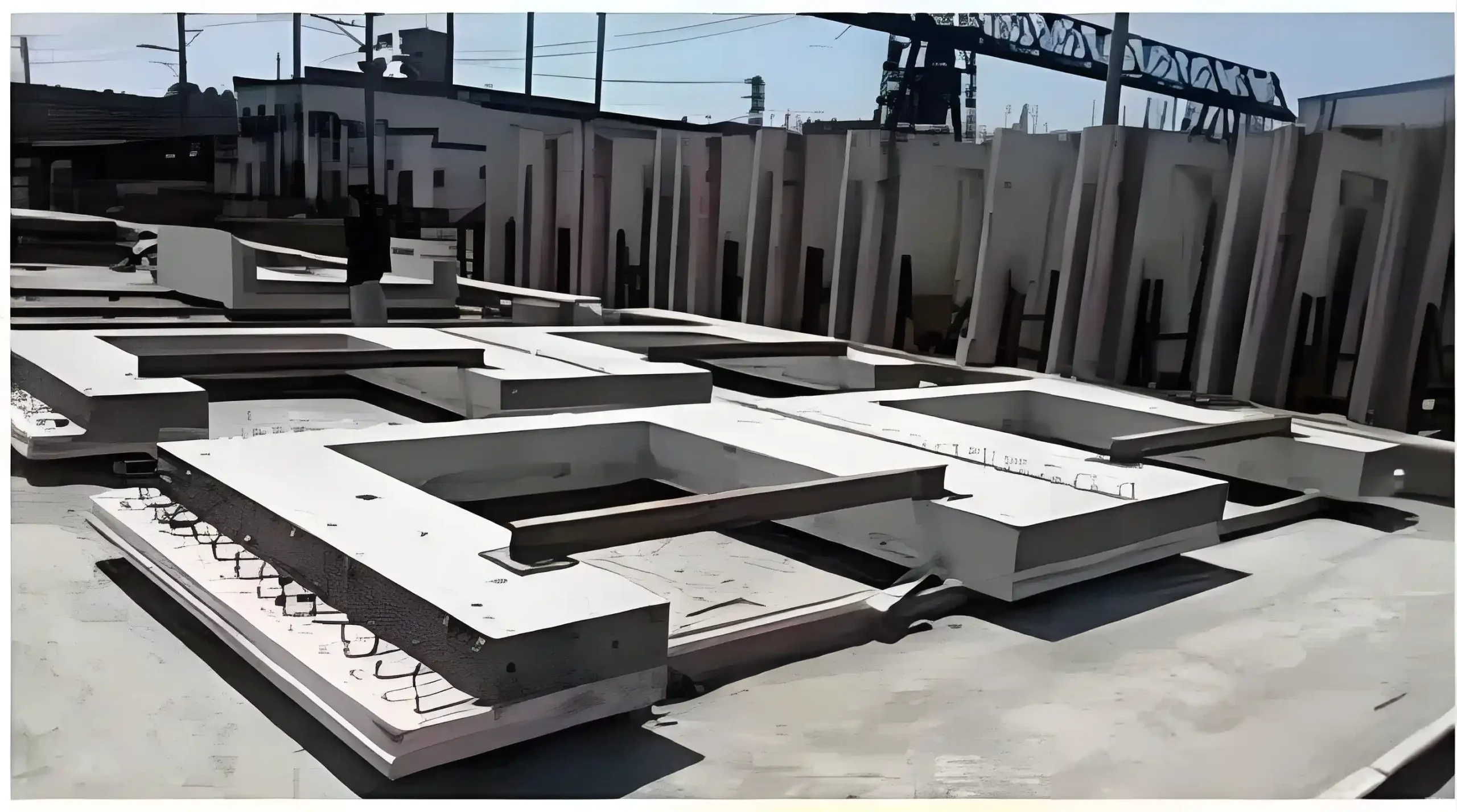 Inspect the grouting ducts after component forming