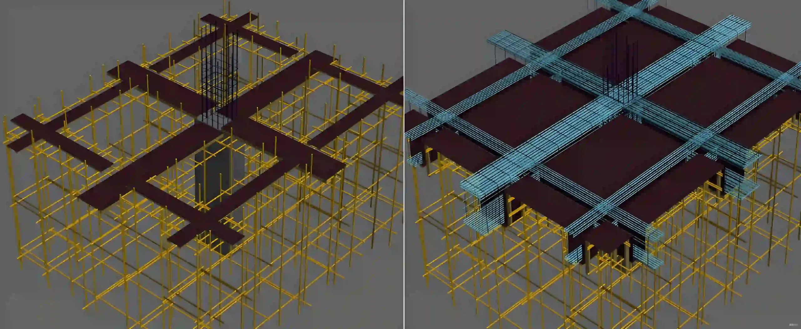 Renderings of Beam Formwork Installation