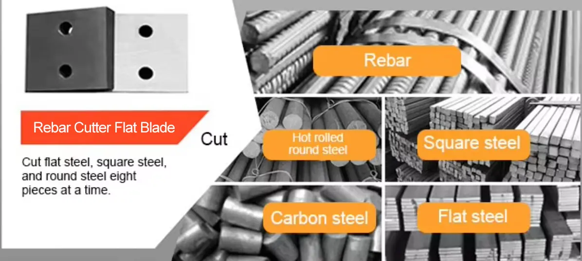 Steel Bar Cutting Machine Rebar Cutter Flat Blade