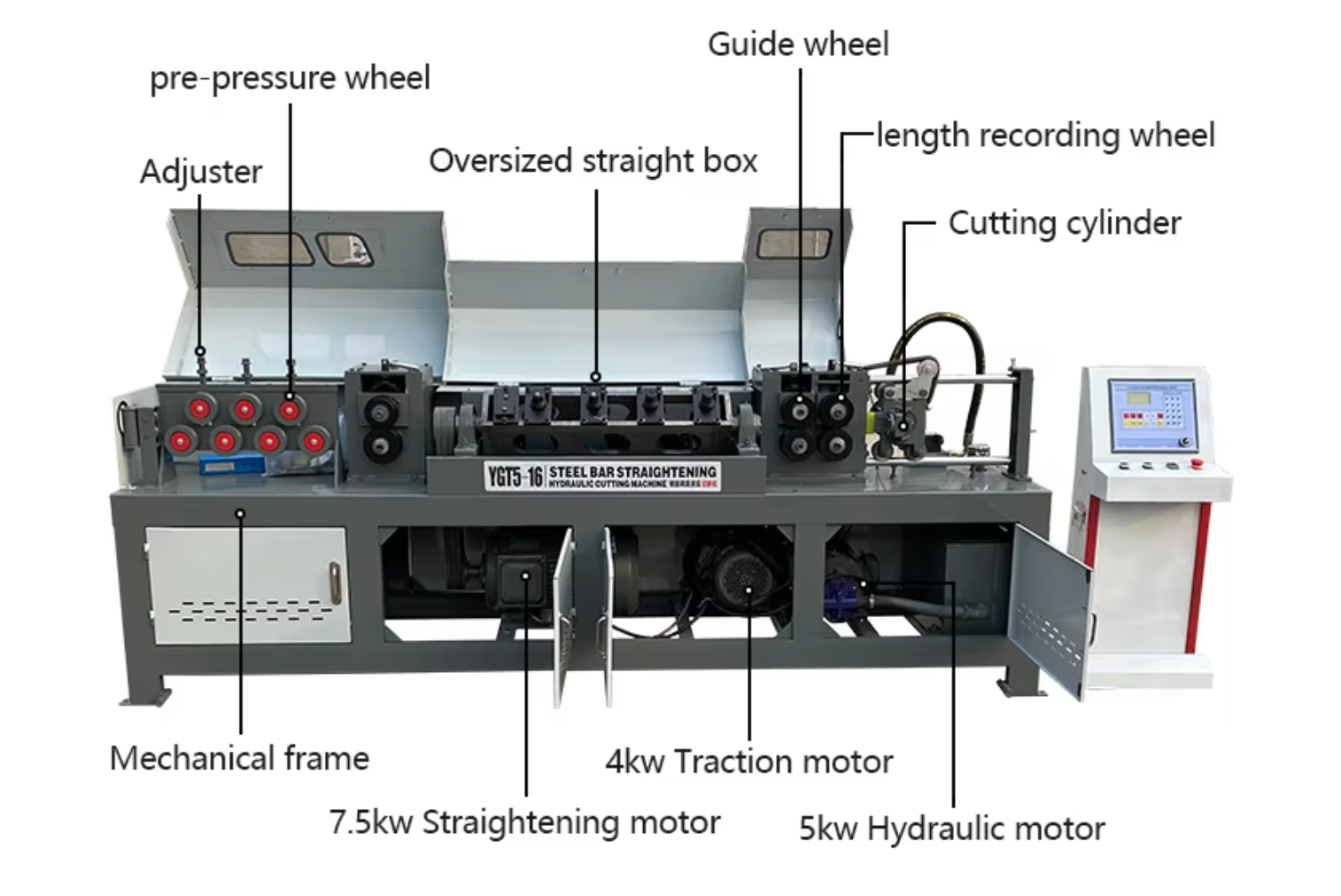 rebar straightening and cutting machine intro