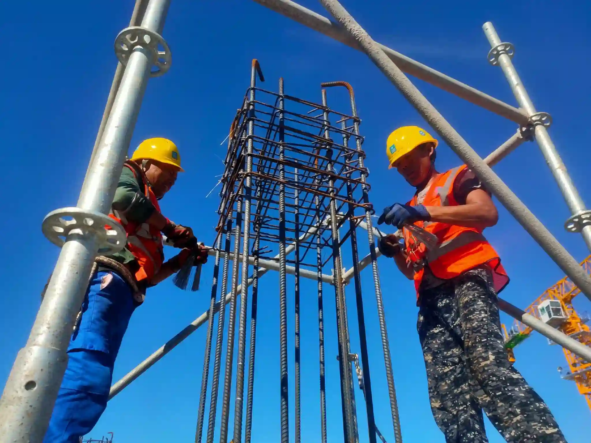 Reinforcement Binding Construction Site